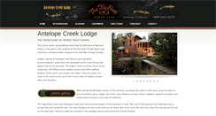 Desktop Screenshot of antelopecreeklodge.com