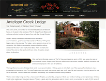 Tablet Screenshot of antelopecreeklodge.com